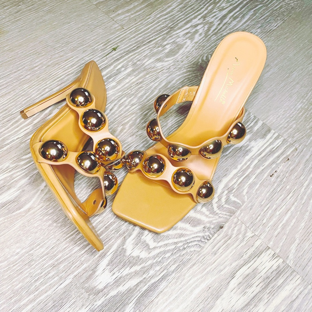 Gold Ball Heels